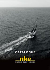 Couverture du catalogue des produits nke Marine Electronics 2025